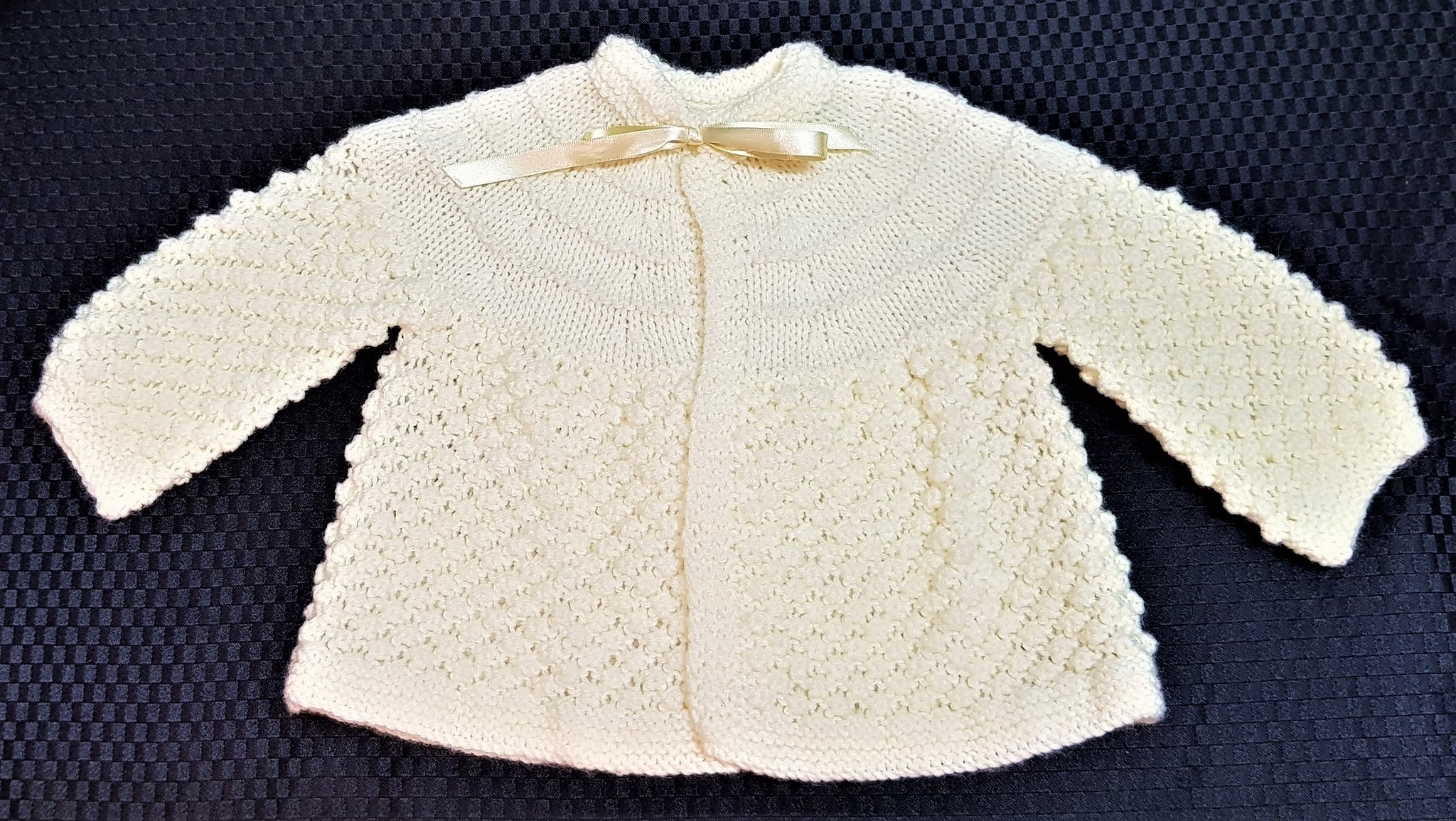 Hand knitted baby matinee cheap jackets